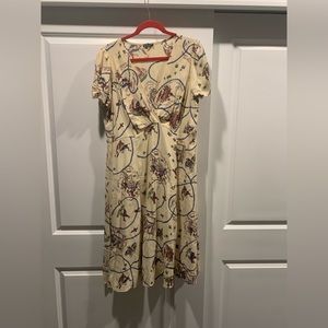 Loco Lindo Vintage Western Novelty Print Dress XL